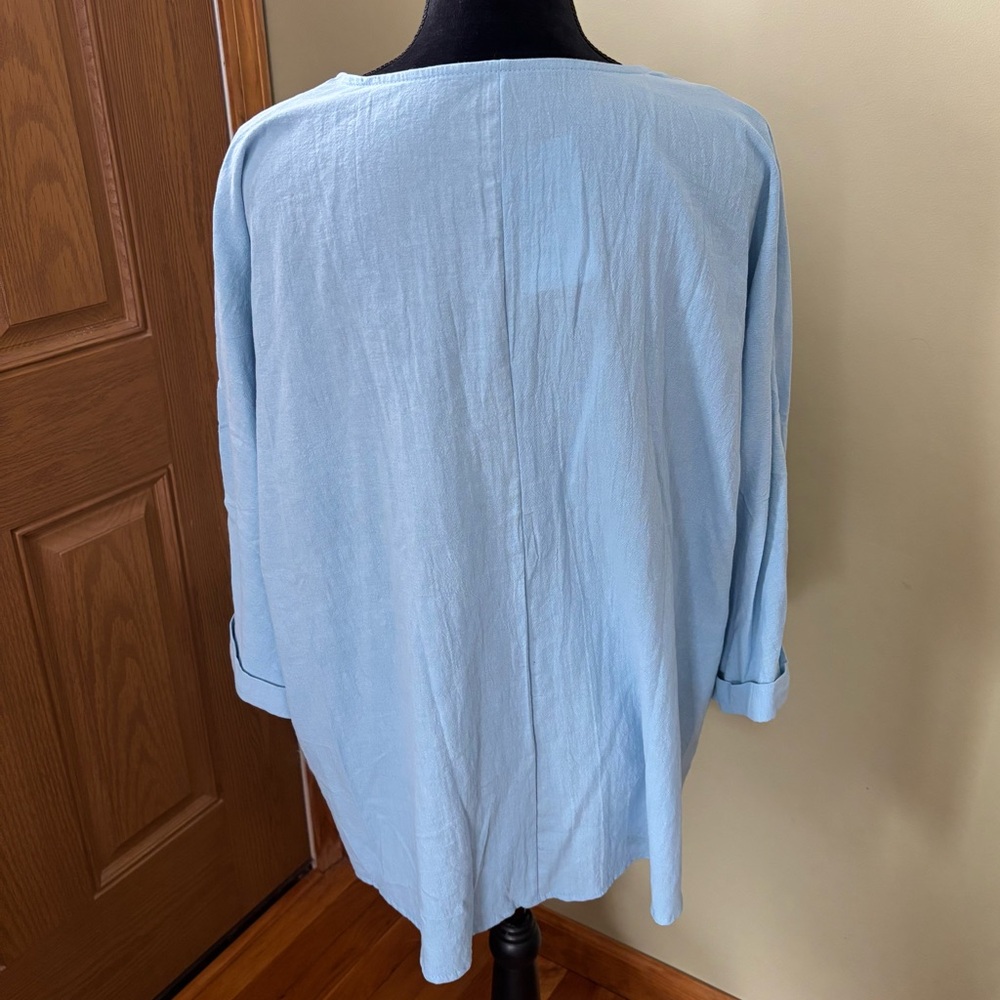 🦋 Breezy Cotton Rich Top with 3/4 Sleeves 🦋 - Picture 5 of 11